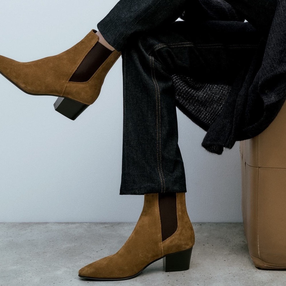 Zara Brown Ankle Boots